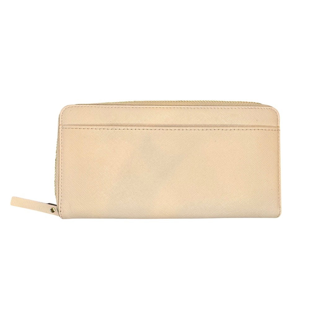 Kate Spade New York Pink Saffiano Leather Zip Around Wallet with Dust Bag - Picture 4 of 6
